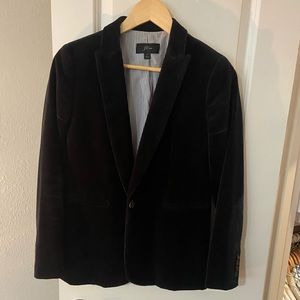 Black velvet jcrew blazer size 4